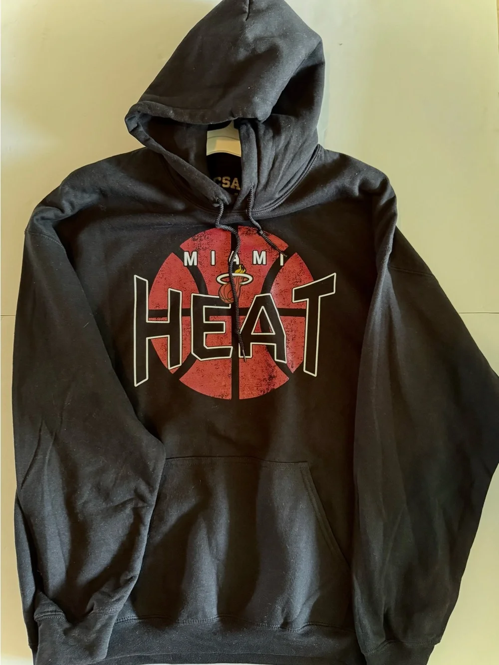 NBA Miami Heat Men's Black Hoodie Sweatshirt. Size XL